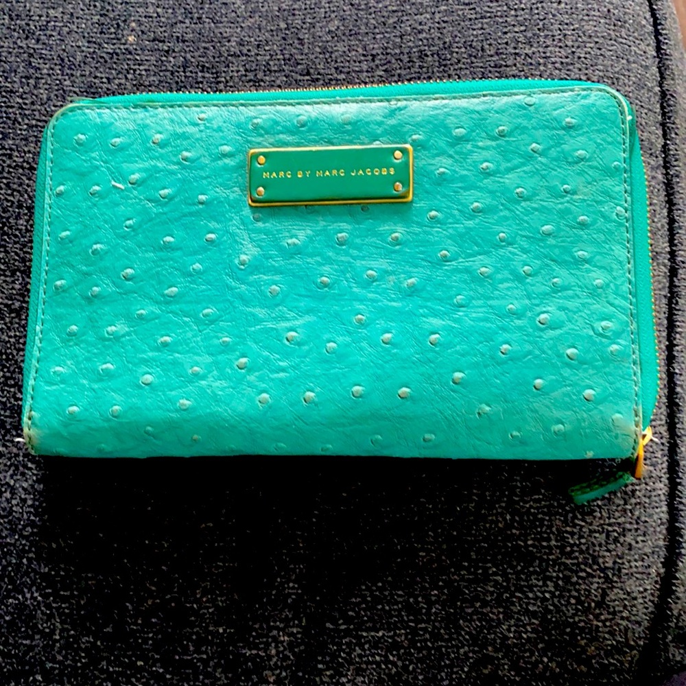 Marc by Marc Jacobs xtra large ostrich wallet